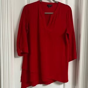 The Limited Vibrant Red Tunic Top Size Medium